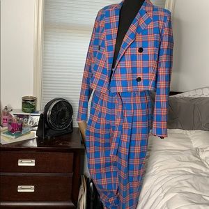 MistressRocks Two Piece Plaid Suit